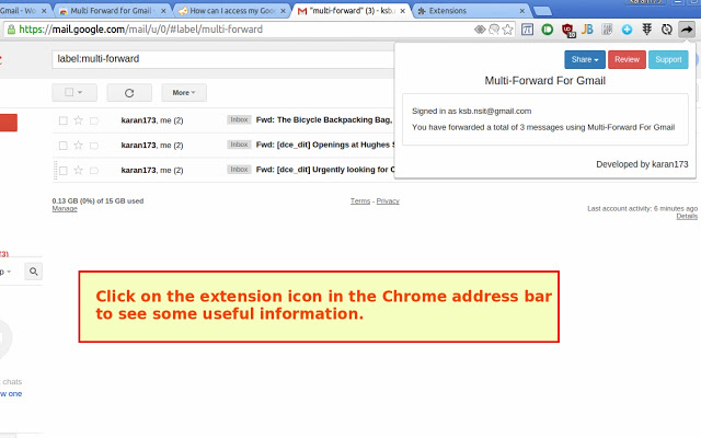 Browser Extension Gmail Hacker