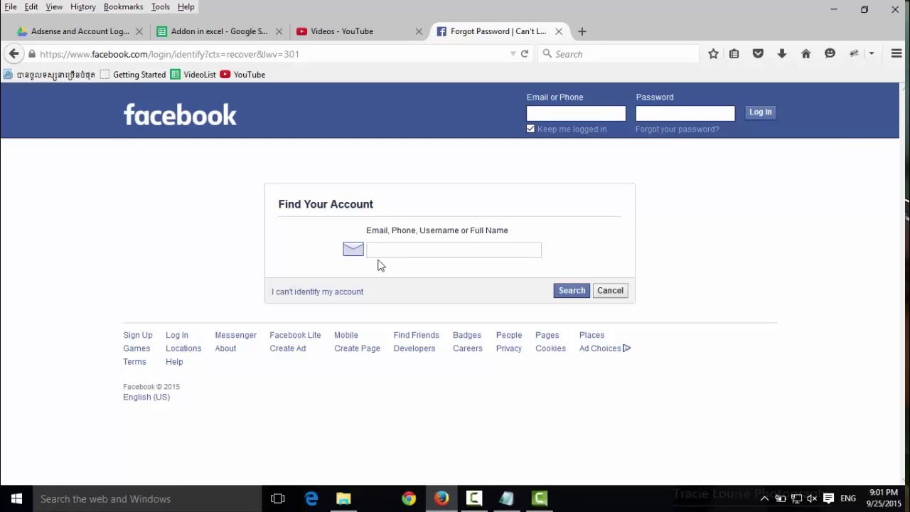 Way 2: How to Hack Facebook Password by Using Trick "Reset the Password"