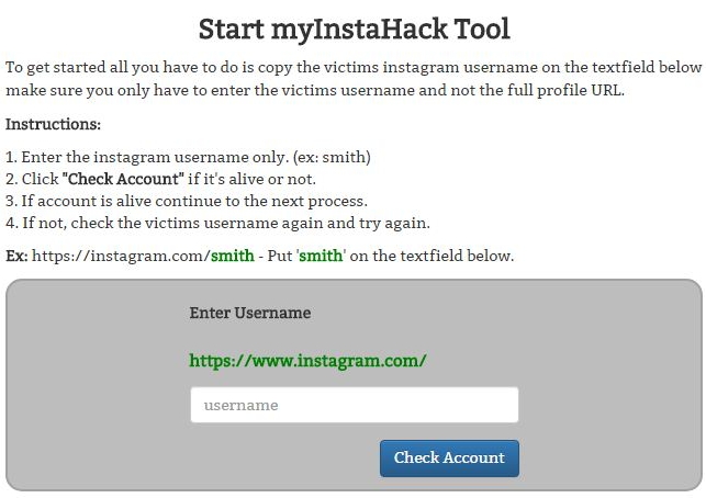 #4 Hack Someone's Instagram By using MyinstaHack